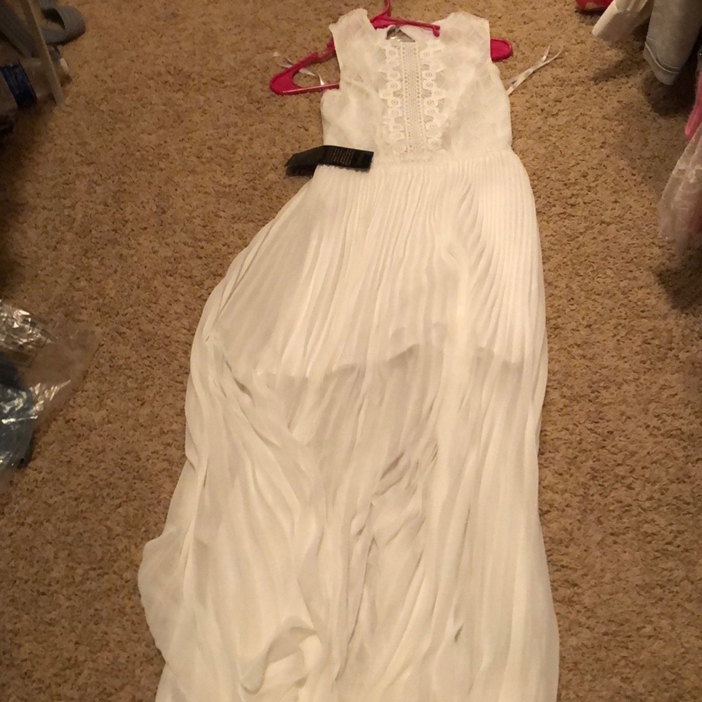 Bebe white maxi dress